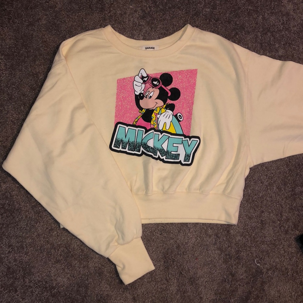 Mickey Mouse Cropped Sweatshirt
